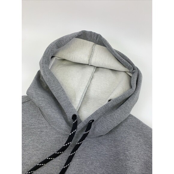 GapFit Gray Performance Hooded Sweatshirt Pullover Breathable Pockets Mens XL - Picture 8 of 12